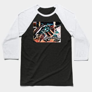 1960s Throwback Comic Book Art Baseball T-Shirt